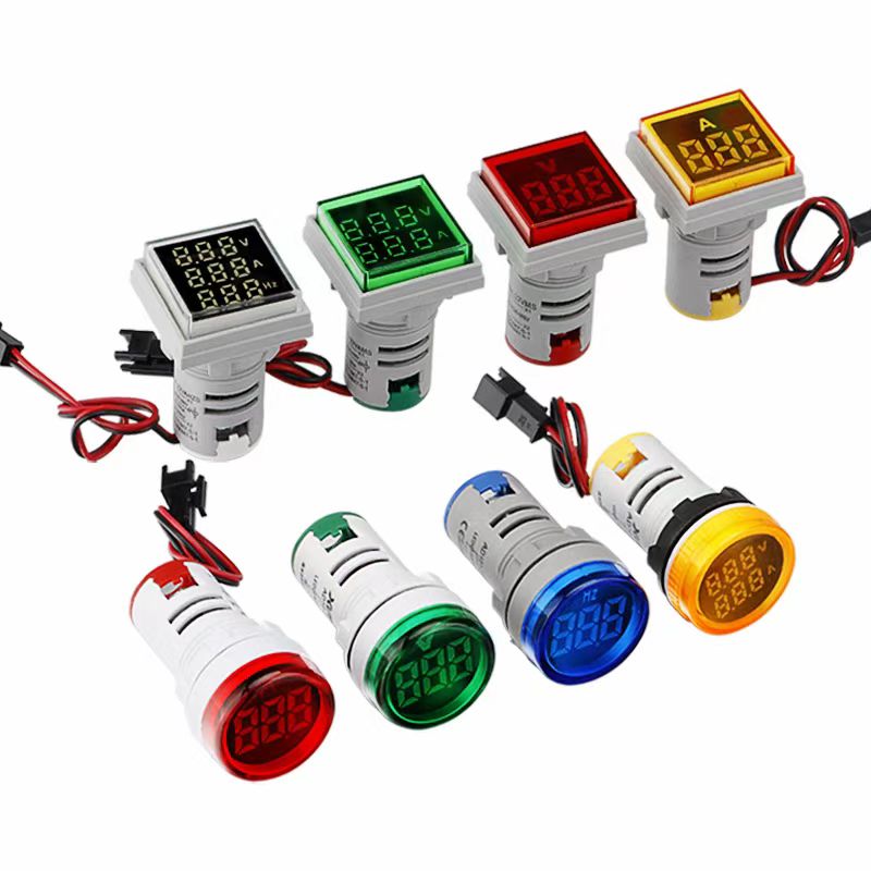 I-22mm i-voltmeter / i-Ammeter / i-hertz meter yesalathi yesalathisi ukukhanya