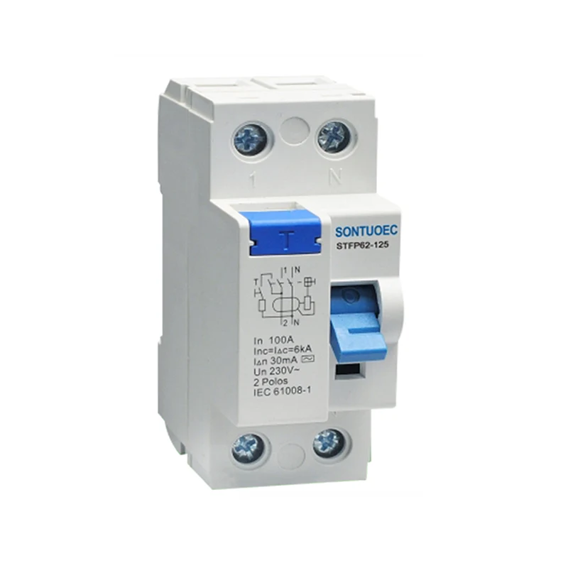 Imagnethi ye-elektroniki yohlobo lwe-Rccb 125a / 30MA