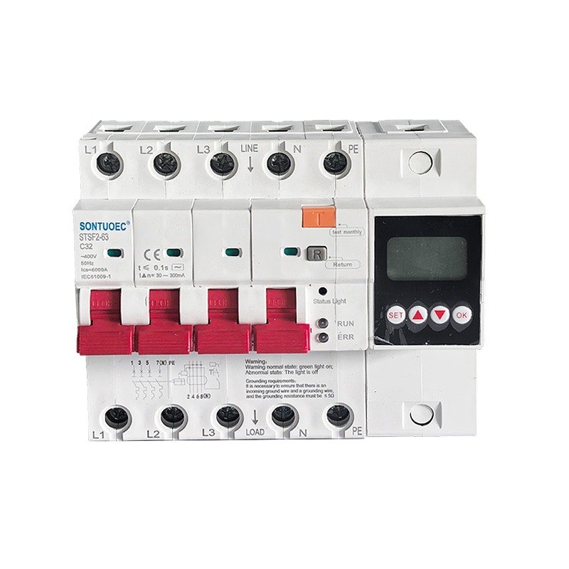 Intelligent ukuntywiliselwa anti ukothuka yombane ukuvuza umkhuseli 220V air circuit breaker
