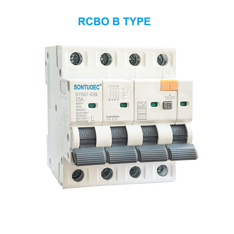I-STRO7-63B RCBO B Uhlobo lwe-2p 4p 4p yeSheke leSekethelweyo